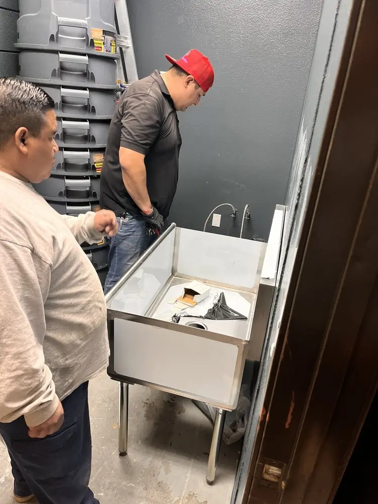 Commercial plumbing and sink installation in North Idaho College